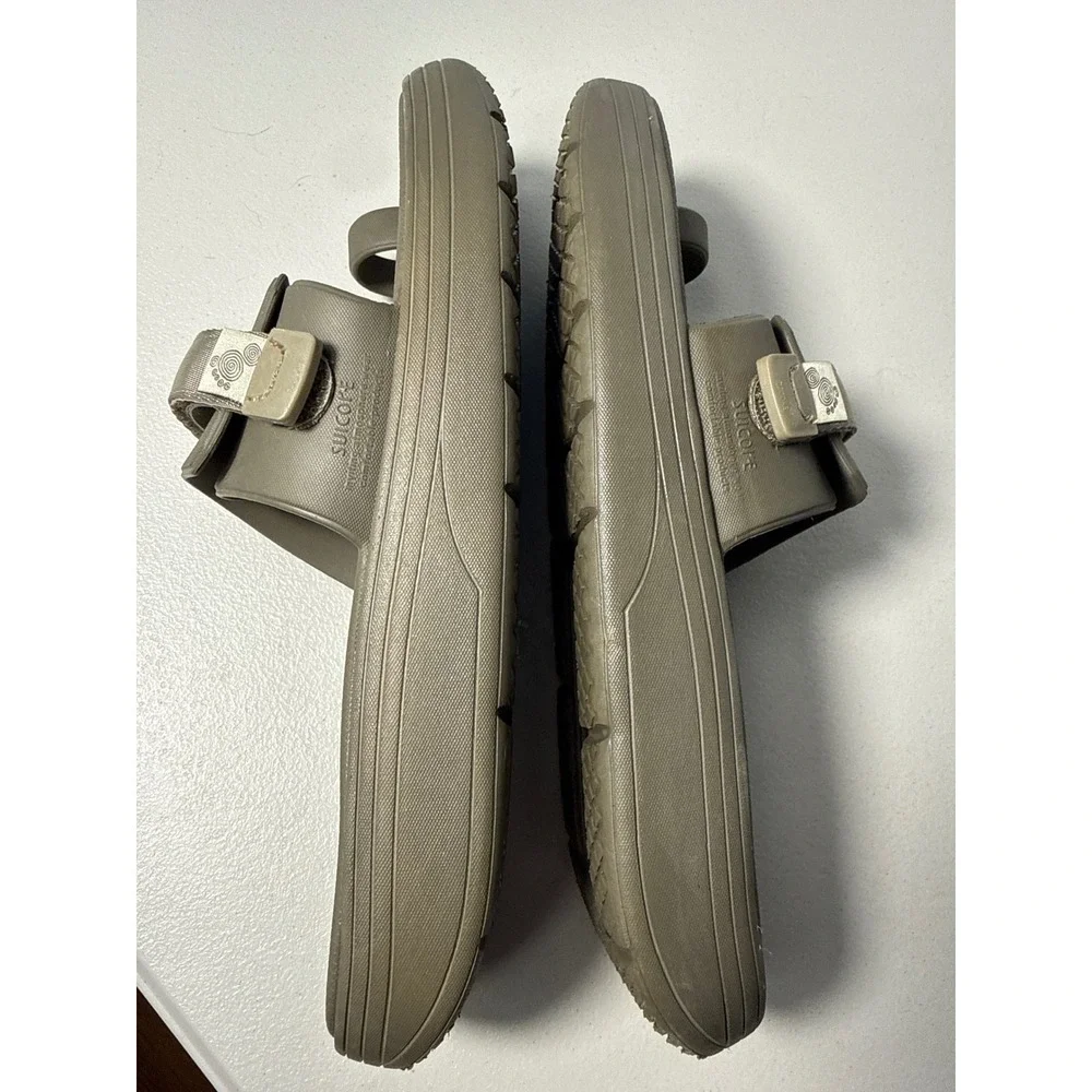 Suicoke Padri-t Olive Green Toe Loop Slides Mens Adjustable Strap Sandals Sz 12